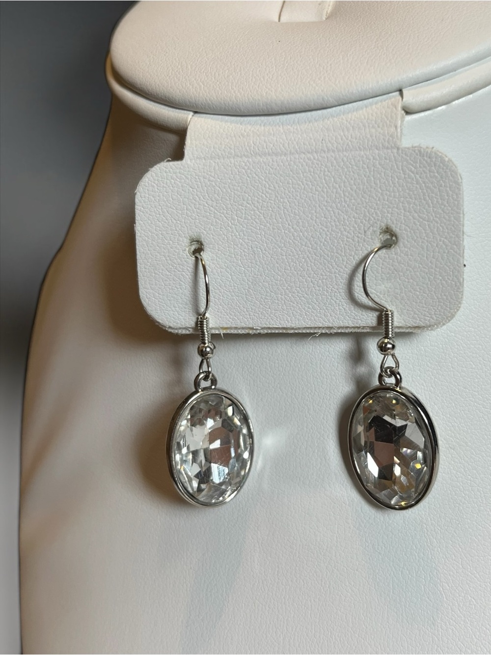 🍭5 for $20🍭 Silver Tone Crystal Drop Earrings CC X